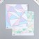 Scrapbooking paper bilateral gold "Triangles" density 180 g 15.5x17 cm