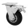 Wheel for transport trolleys rotary, d = 150, on the site, with a stop, rubber coating 9917
