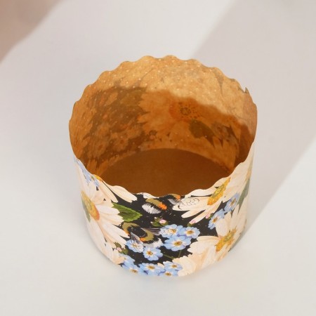 Paper form for cupcake, muffins and kulich "Chamomile" 70x60mm (packing 2000 pcs)-1
