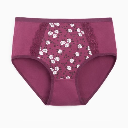 Panties female color dark purple, size 48-50