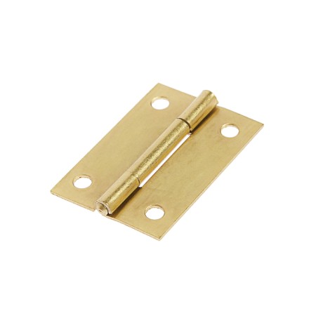 Iron loop, 48x33x1 mm, brass color