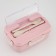 Lunch box, 800 ml, with instruments, 12 x 7.6 x 20 cm, pink
