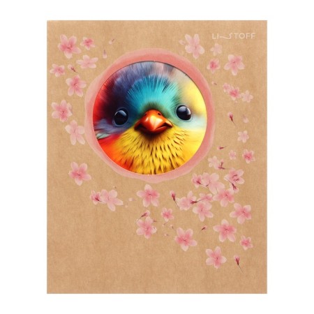 Notebook of 48 sheets in the Circle cage, cardboard cover, cutting, block 60 g/m2, mix-5