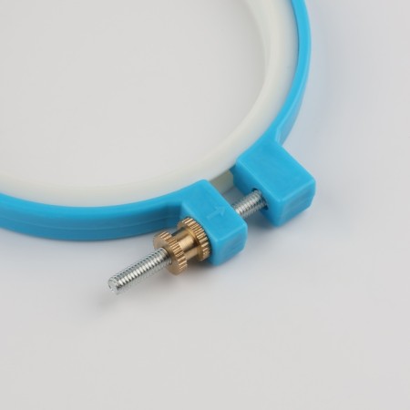Embroidery hoops, d = 9 cm, blue color-1