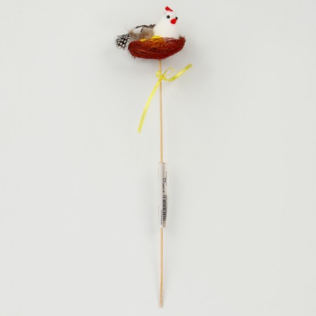 Easter decor on the wand "chicken in the nest" 7x7x28 cm-2