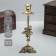 Climb "Angel" per 1 candle, brass 9x9x24 cm