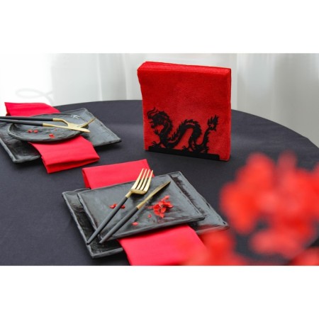 Magistro “Dragon” napkin, 14 × 4 × 9 cm, black color-7