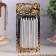 Set of candles for the Cake "Spark", 12 pcs, 8 cm, silver metallic