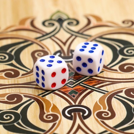 Wooden backgammon with checkers "Beer", board game, 40 x 40 cm-4