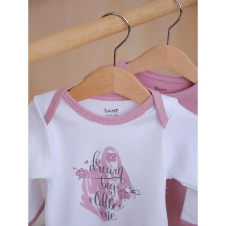 Набор детских боди Rant Twin Big Dream, рост 56 см, 2 шт-4