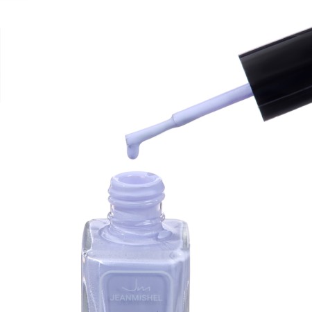 Nail polish with Nude Collection gel effect, tone 310, lilac-blue, 12 ml-3