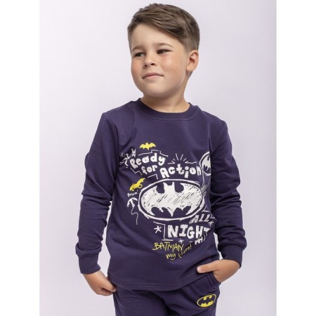 Set: T-shirt, trousers, height 164 cm, dark blue color-1