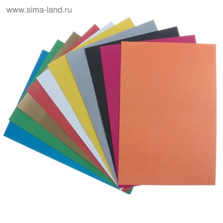 A4 children's creativity set, 10 sheets Cardboard Color Nomaded + 16 sheets paper color two -way-3