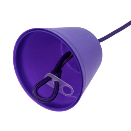 Cartridge E27 Silicone with a cord 1 m purple Rexant-5