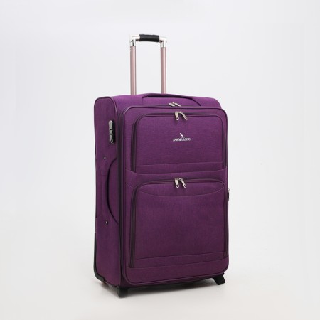 Big suitcase 28 ", a lightning department, code castle, 3 wheels, 2 external pockets, purple color-1