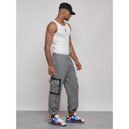 Sports male trousers, size 54, gray color-22