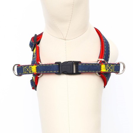 Shleka "Jeans", red lining, width 1.5 cm, Osh 35-50 cm, OG 35-50 cm-3