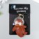 Kozhzam keychain with carbine "Mishka-cosmonaut" 10.3x7.3 cm