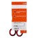 Office scissors 14 cm, plastic handles with rubber inserts