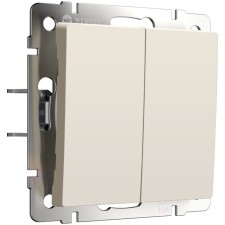 Two -clavy switch with self -return (ivori matt) W1122462