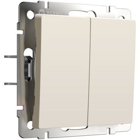 Two -clavy switch with self -return (ivori matt) W1122462