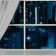 Garland "Curtain" 1 × 1 m Rosa, IP20, silver thread, 100 LED, warm white glow, 12 V