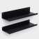 Shelves for storage "Loft Art", 35 × 10 × 3.5 cm, 2 pcs, black color