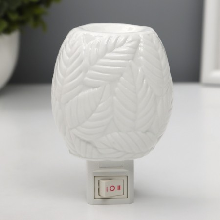 Lamp "Leaves" 1x7W E11 white 8x8x12cm