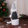 Soft toy "Santa Claus in a suit with a strap, butter-beads" 15x39 cm, gray