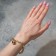 Bracelet Metal "Chain" sphere, color gold, l = 22 cm