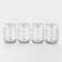 A set of glass cans with a silver polymer lid, TO-82 mm, 720 ml, 4 pcs.