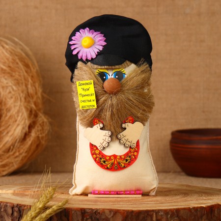 The amulet "Brownie in the cap with horseshoe", Lenon, 20 cm