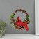 Souvenir Suspension "Red Bird on a wreath with cones" 7.5x20x20.5 cm