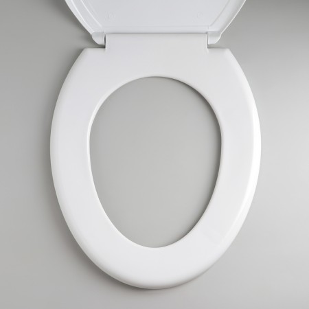 The toilet seat with the Rossplast lid "Decor. Apple ", 44.5 × 37 cm, white color-3
