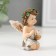 Polystone souvenir "Angel with a wreath with a candle/cross" MIX 6x4.8x3.4 cm