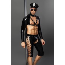 Костюм полицейского Candy Boy Josh, цвет чёрный, OS