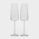 A set of glasses for champagne Lord, 340 ml, crystal glass, 2 pcs