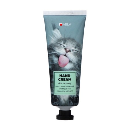 Hand cream with avocado oil restoring Milv white flowers, vanilla, ginger, 70 ml