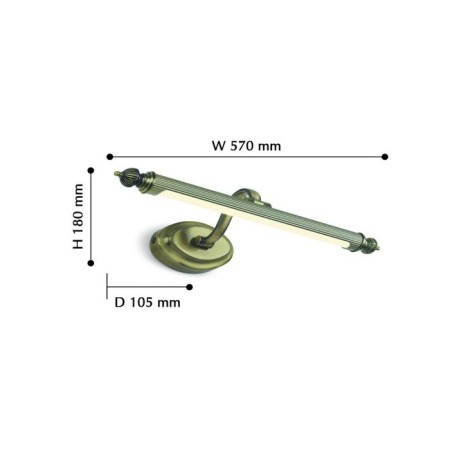 Wall lamp Artifex 570 mm, 105 mm, LED 8W-2