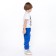 Baby trousers, blue color, height 110 cm