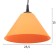 Susage "cone" 1x15W E27 Model: BR 00271 Black/Orange 25x25x15cm