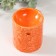 Aroma lamp ceramics "chamomile" orange 6.7x6.7x7.5 cm