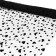 Glass with the flock "Hearts", 150 cm, 1 ± 0.2 m, black color
