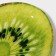 Glass Soldier Oval Dula "Romantic Kiwi", 24.5 × 15 cm, green color