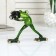 Souvenir Polystone Lak "Frog with a camera" 15x12x12 cm