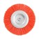 Nylon brush for a tundra drill, with a hairpin, flat, 100 mm