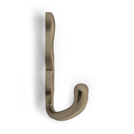 Furniture hook CAPPIO Pigtail, two -rose, matte satin nickel-3
