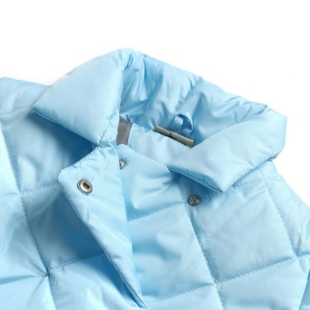 Children's jacket is quilted, the color is blue, height is 116 cm-6
