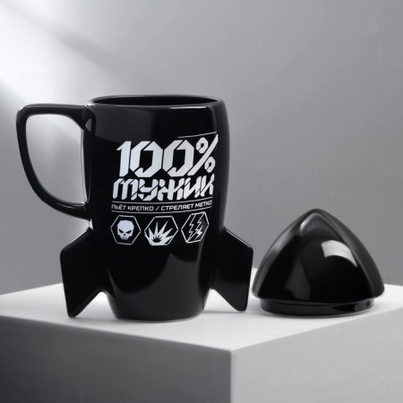 Mug "100% man", 300 ml-3
