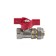 Balloon Aquasfera Euro 1016-03, d = 20 mm x 3/4 ", pn 16, inside thread, crimping, butterfly